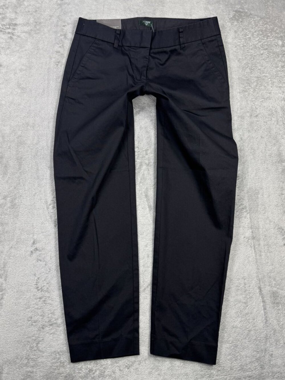 NWT J. Crew Skimmer Pant Black Low Rise Capris Womens 0 Office Siren Stretch